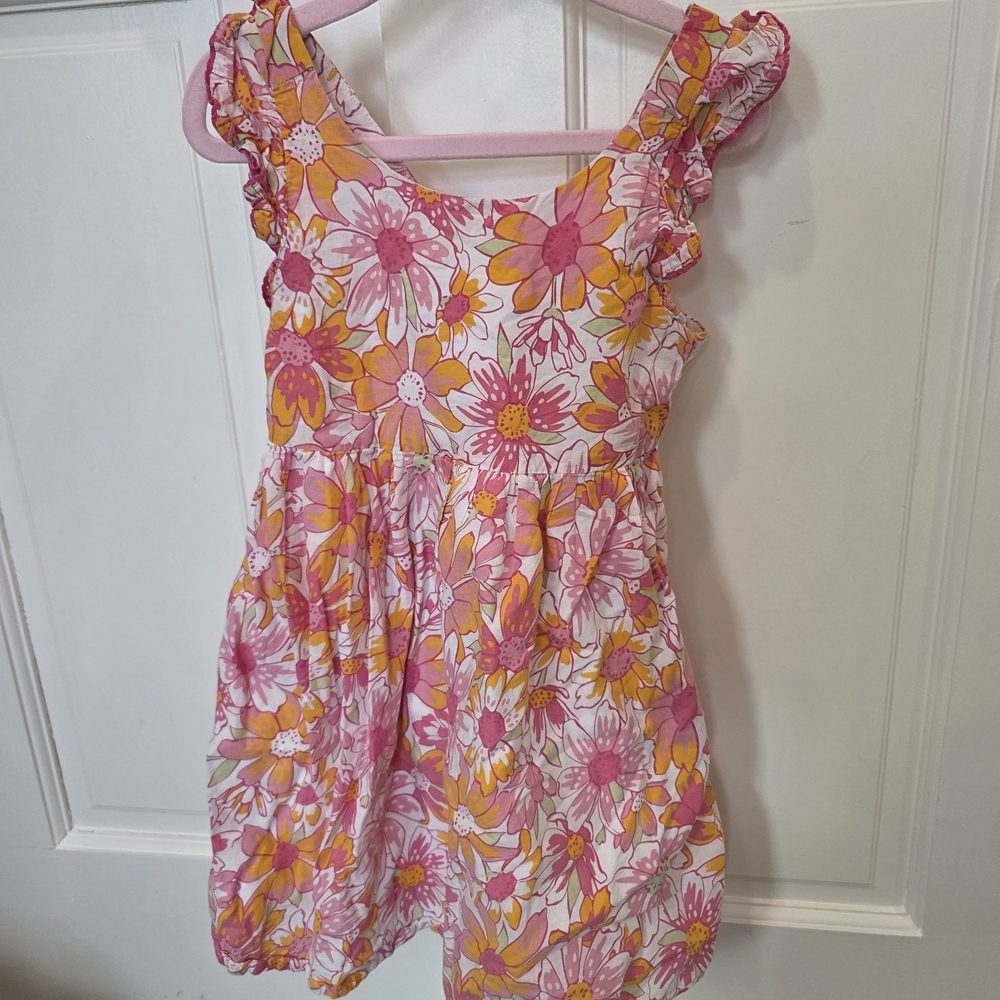 Sigrid Olsen Pink and Orange Floral Kids Dress